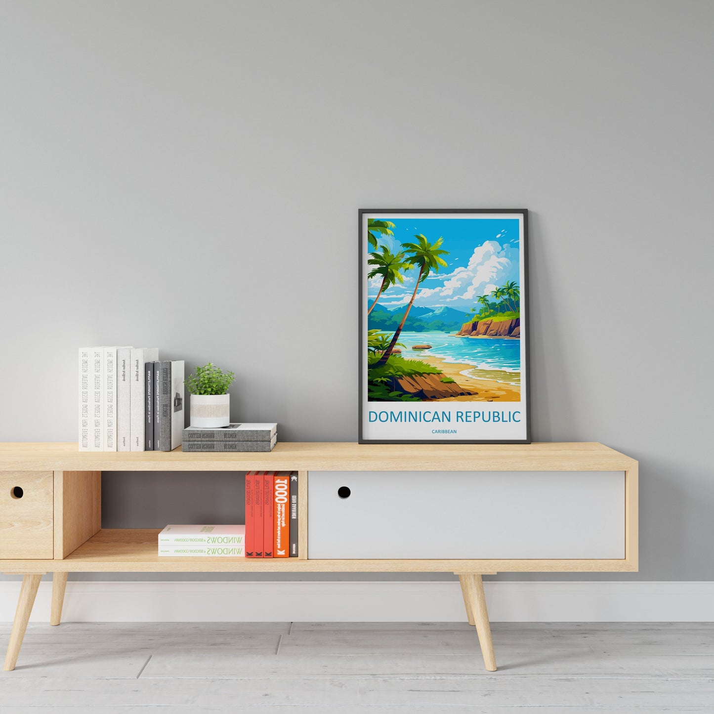 Dominican Republic Travel Print Wall Art Dominican Republic Wall Hanging Home Décor Dominican Republic Gift Art Lovers Wall Art Caribbean