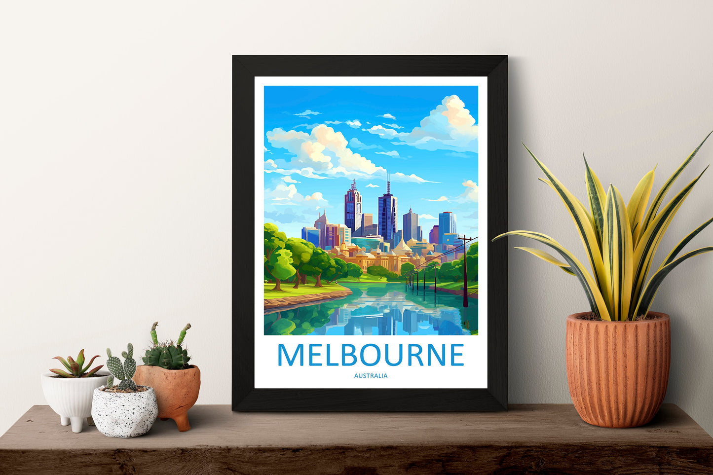 Melbourne Travel Print Wall Art Melbourne Wall Hanging Home Décor Melbourne Gift Art Lovers Wall Art Australia Travel Print