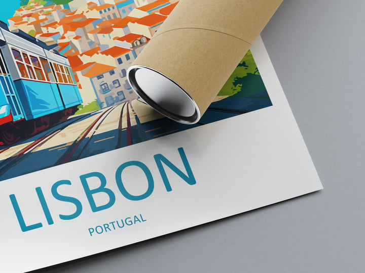Lisbon Travel Print Wall Art Lisbon Wall Hanging Home Décor Lisbon Gift Art Lovers Portugal Art Lover Gift Lisbon Wall Décor Lisbon Tram Art