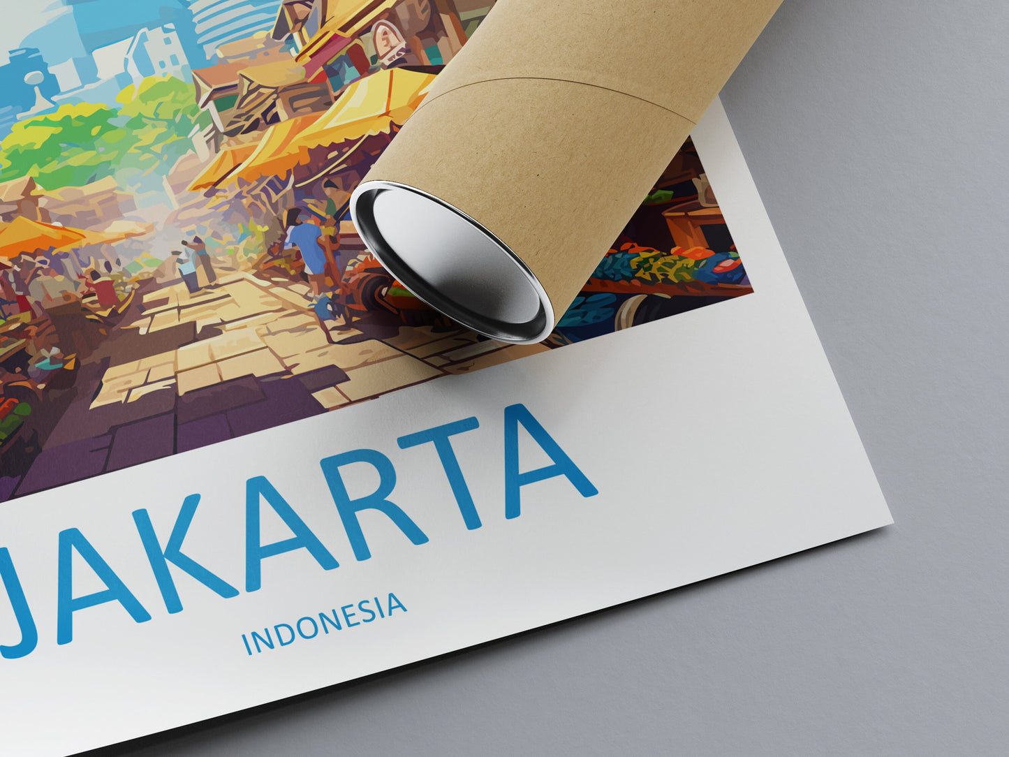 Jakarta Travel Print Wall Art Jakarta Wall Hanging Home Décor Jakarta Gift Art Lovers Indonesia Art Lover Gift Travel Art Poster