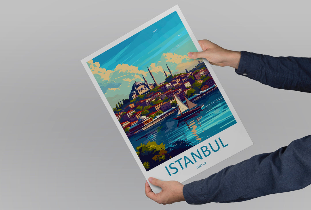 Istanbul Travel Print Wall Art Istanbul Wall Hanging Home Decoration Istanbul Gift Art Lovers Wall Art Print Art Istanbul Wall Print Turkey
