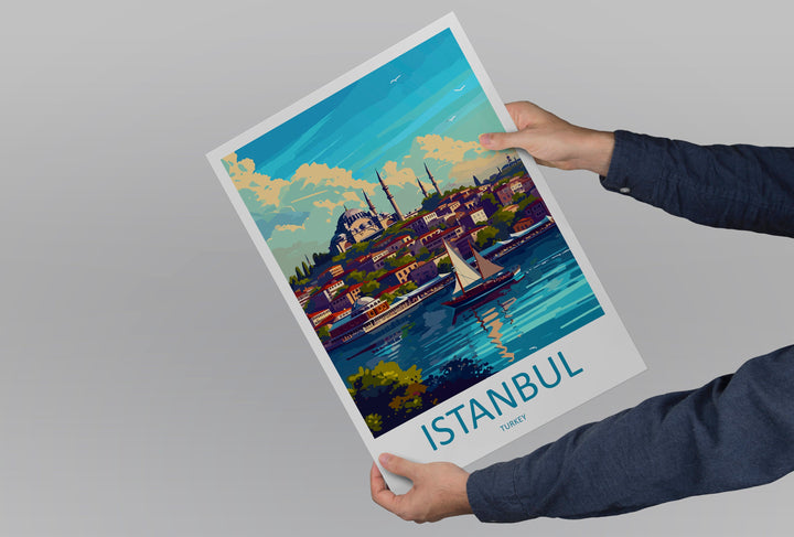 Istanbul Travel Print Wall Art Istanbul Wall Hanging Home Decoration Istanbul Gift Art Lovers Wall Art Print Art Istanbul Wall Print Turkey
