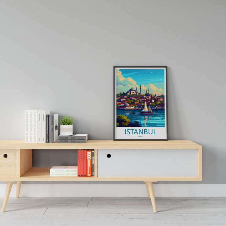 Istanbul Travel Print Wall Art Istanbul Wall Hanging Home Decoration Istanbul Gift Art Lovers Wall Art Print Art Istanbul Wall Print Turkey