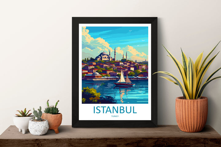 Istanbul Travel Print Wall Art Istanbul Wall Hanging Home Decoration Istanbul Gift Art Lovers Wall Art Print Art Istanbul Wall Print Turkey