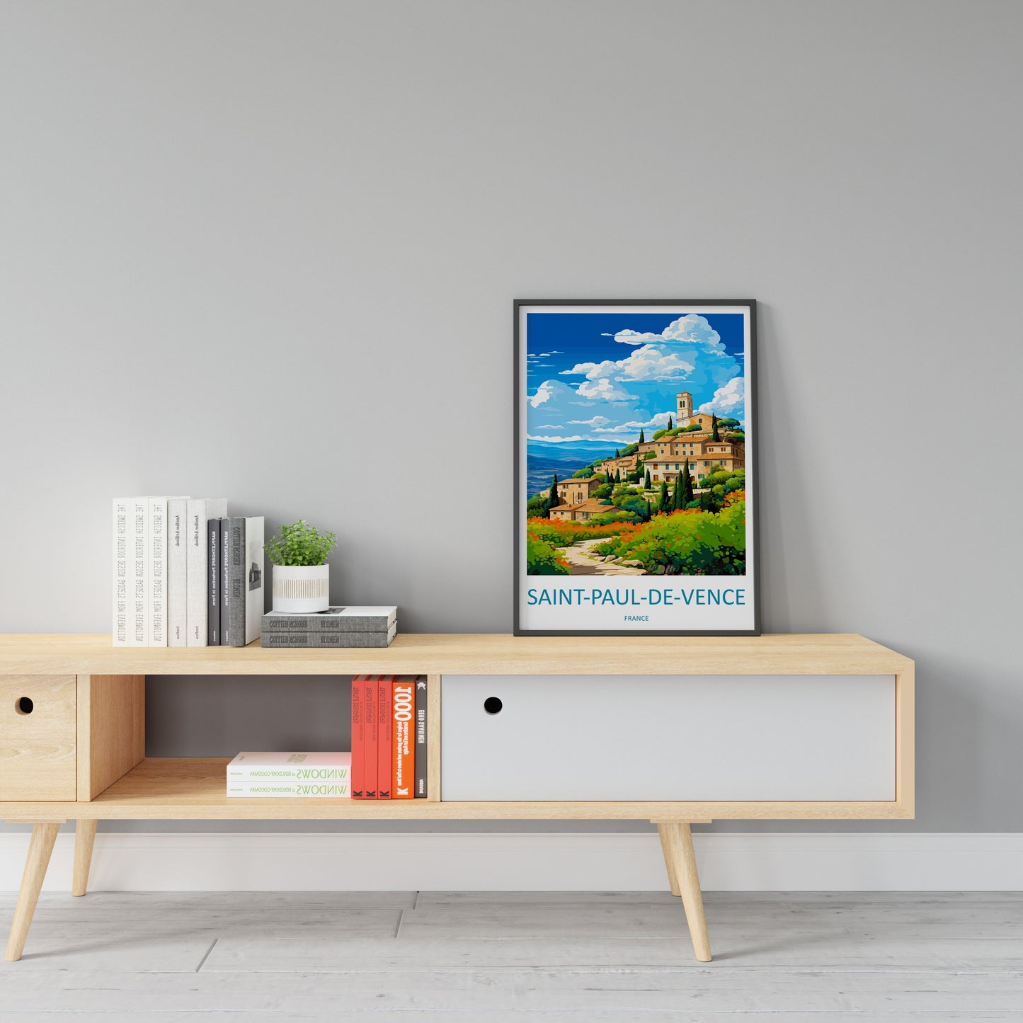 Saint-Paul-De-Vence Travel Print Wall Art Saint-Paul-De-Vence Wall Hanging Home Décor Saint-Paul-De-Vence Gift Art Lovers France Art Lover