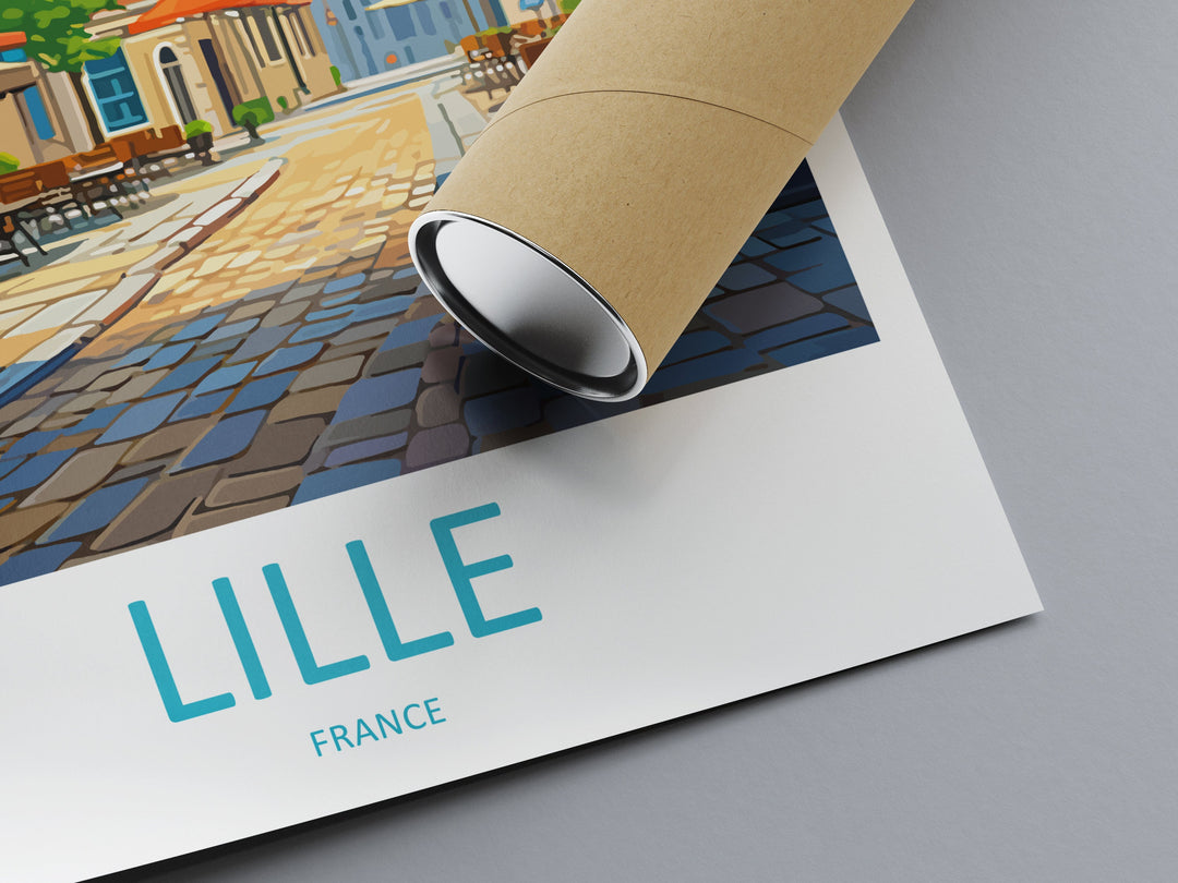 Lille Travel Print Wall Art Lille Wall Hanging Home Décor Lille Gift Art Lovers France Art Lover Gift Lille Print