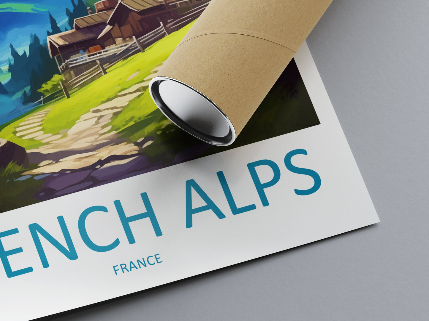 French Alps Travel Print Wall Art French Alps Wall Hanging Home Décor French Alps Gift Art Lovers France Art French Alps Art