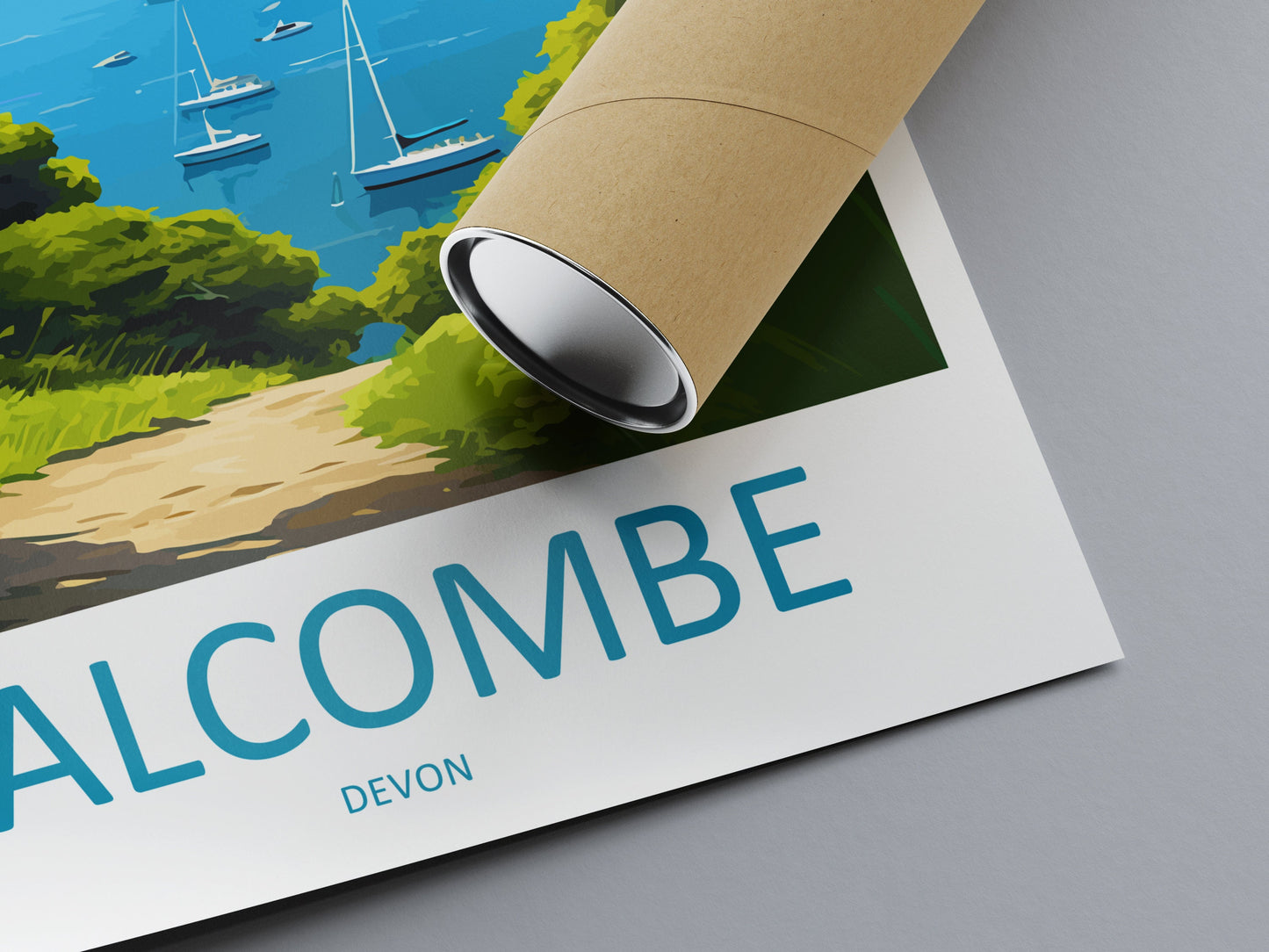 Salcombe Travel Print Wall Art Salcombe Wall Hanging Home Décor Salcombe Gift Art Lovers England Art Lover Gift Salcombe Art Poster