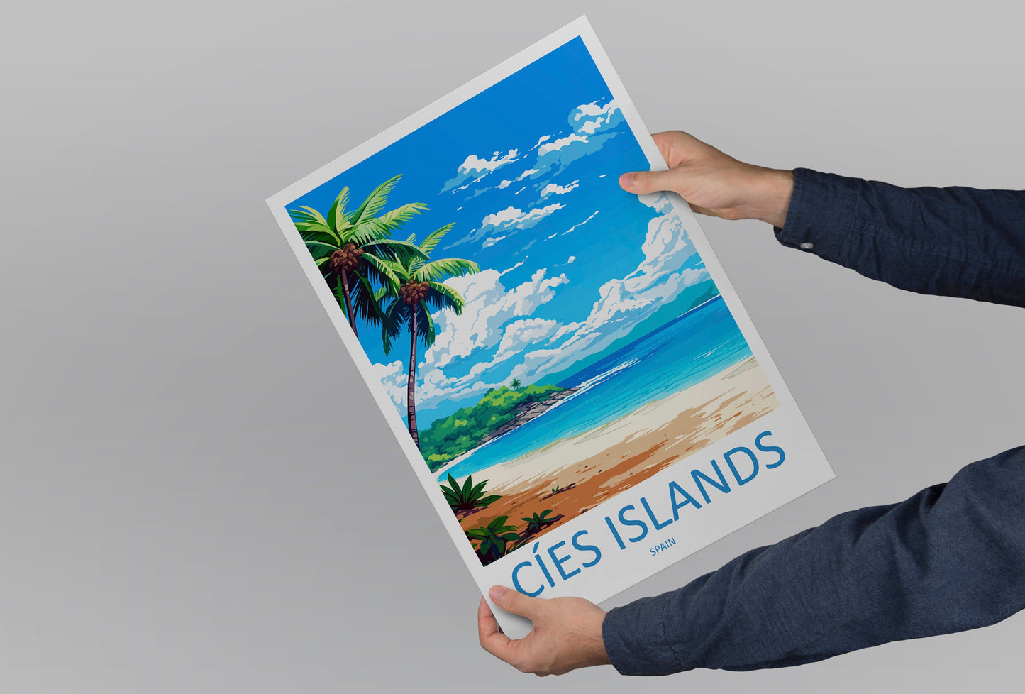 Cíes Islands Travel Print Wall Art Cíes Islands Wall Hanging Home Décor Cíes Islands Gift Art Lovers Spain Art Lover Gift Cíes Islands Print