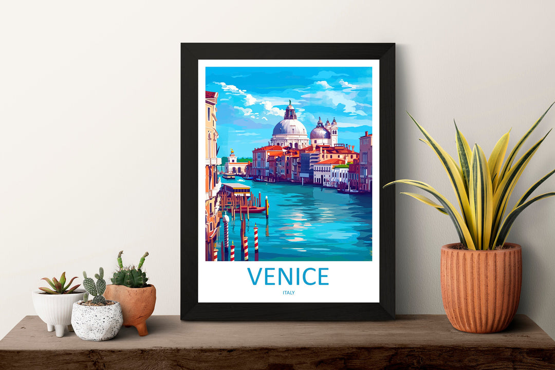 Venice Travel Print Wall Art Venice Italy Wall Hanging Home Decoration Venice Gift Art Lovers Wall Art Print Venice Italy St. Mark's Square