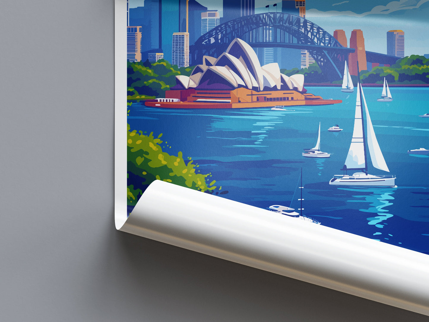 Sydney Opera House Travel Print Wall Art Sydney Wall Hanging Home Décor Sydney Gift Art Lovers Wall Art Australia Travel Print Opera House