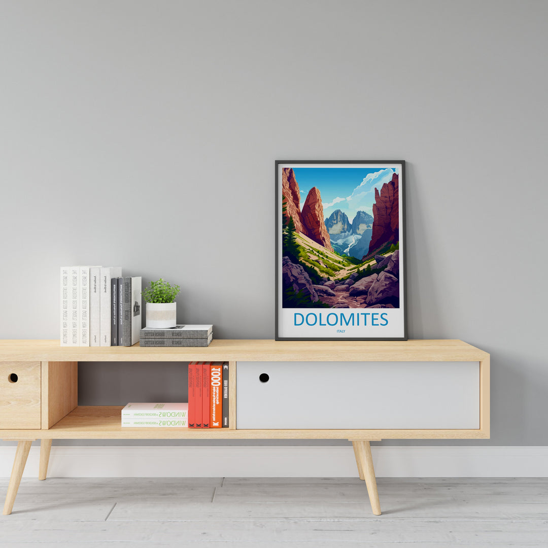 Dolomites Travel Print Dolomites Home Décor Dolomitic Alps Art Print Dolomite Mountains Room Print For Italian Mountains Gift Art Poster Art