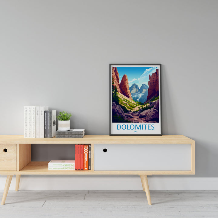 Dolomites Travel Print Dolomites Home Décor Dolomitic Alps Art Print Dolomite Mountains Room Print For Italian Mountains Gift Art Poster Art
