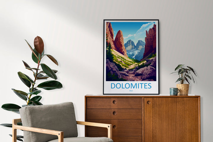 Dolomites Travel Print Dolomites Home Décor Dolomitic Alps Art Print Dolomite Mountains Room Print For Italian Mountains Gift Art Poster Art