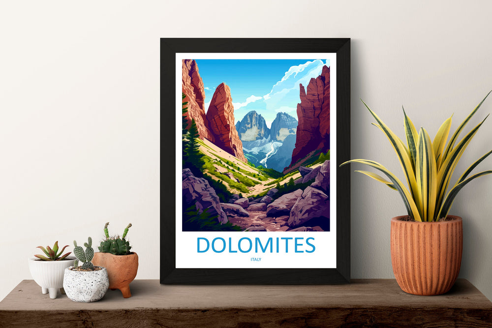 Dolomites Travel Print Dolomites Home Décor Dolomitic Alps Art Print Dolomite Mountains Room Print For Italian Mountains Gift Art Poster Art