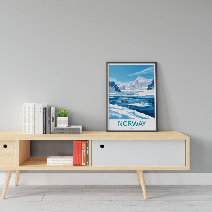 The Fjords Travel Print The Fjords Norway Home Décor The Fjords Art Print Norwegian Mountains Room Print For Scandinavian Mountains Gift Art