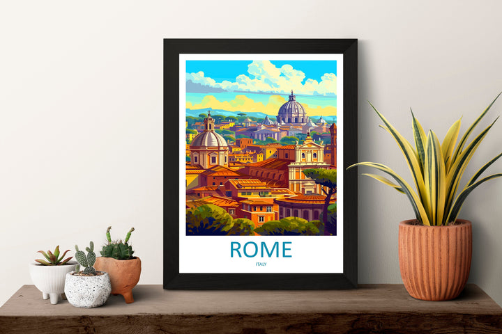 Rome Travel Print Wall Art Rome Wall Hanging Home Décor Rome Gift Art Lovers Italy Art Lover Gift Rome Print Italy Wall Art Decor