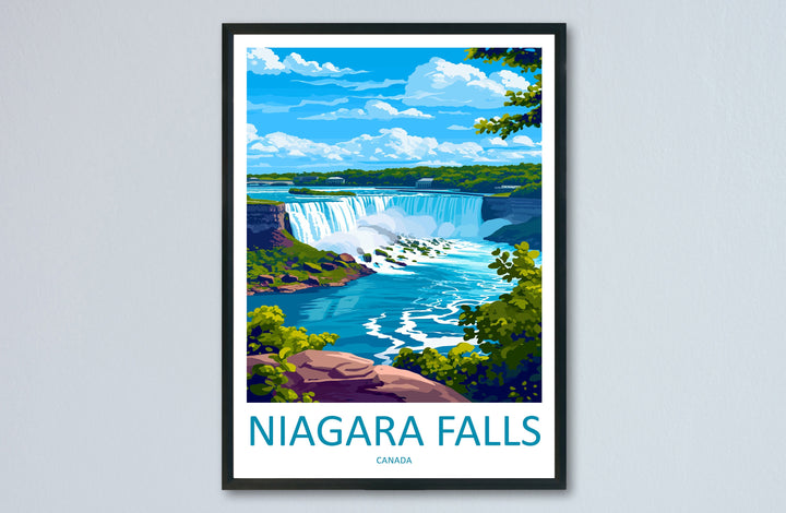 Niagara Falls Travel Print Wall Art Niagara Falls Wall Hanging Home Décor Niagara Falls Gift Art Lovers New York State Art Gift Lover Print