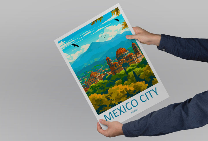 Mexico City Travel Print Wall Art Mexico City Wall Hanging Home Decoration Mexico City Gift Art Lovers Wall Art Print Art Mexico City Print