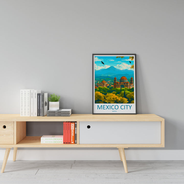 Mexico City Travel Print Wall Art Mexico City Wall Hanging Home Decoration Mexico City Gift Art Lovers Wall Art Print Art Mexico City Print