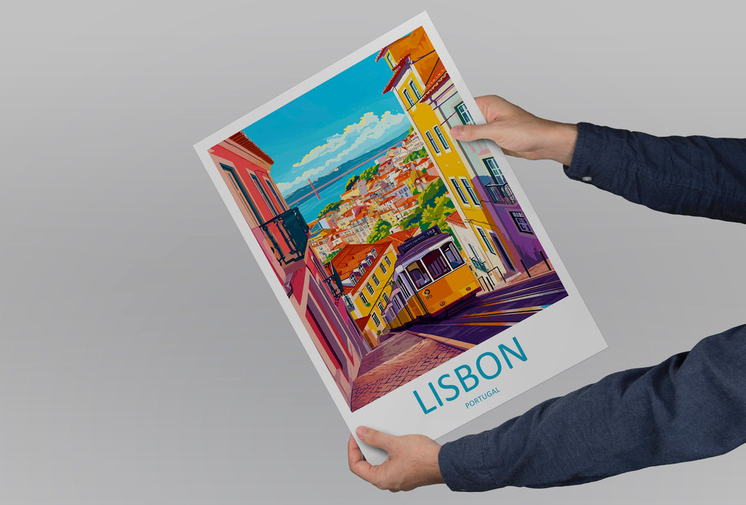 Lisbon Travel Print Wall Art Lisbon Wall Hanging Home Décor Lisbon Gift Art Lovers Portugal Art Lover Gift Lisbon Poster