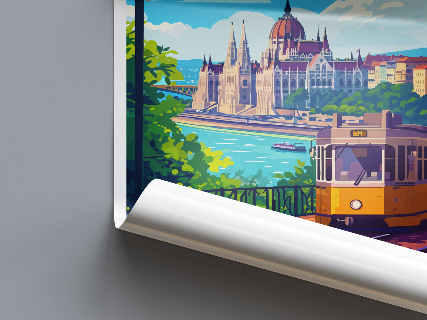 Budapest Travel Print Wall Art Budapest Wall Hanging Home Décor Budapest Gift Art Lovers Hungary Art Lover Gift Budapest Wall Décor