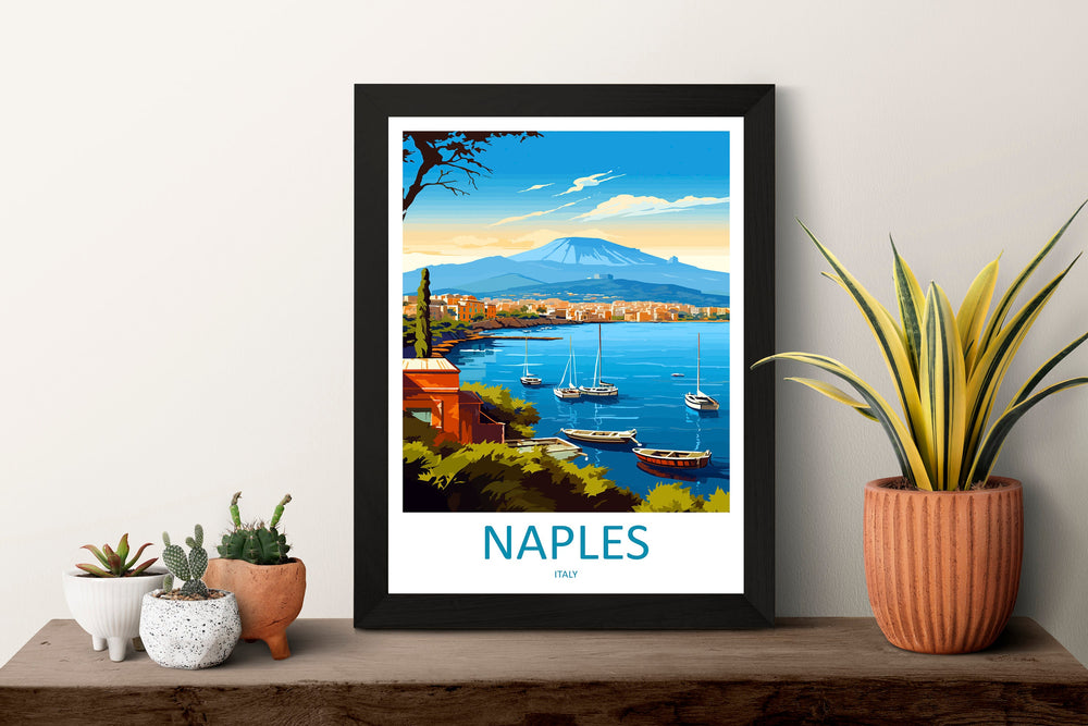 Naples Travel Print Wall Art Naples Italy Wall Hanging Home Decoration Naples Gift Art Lovers Wall Art Print Naples Italy Art Naples Art