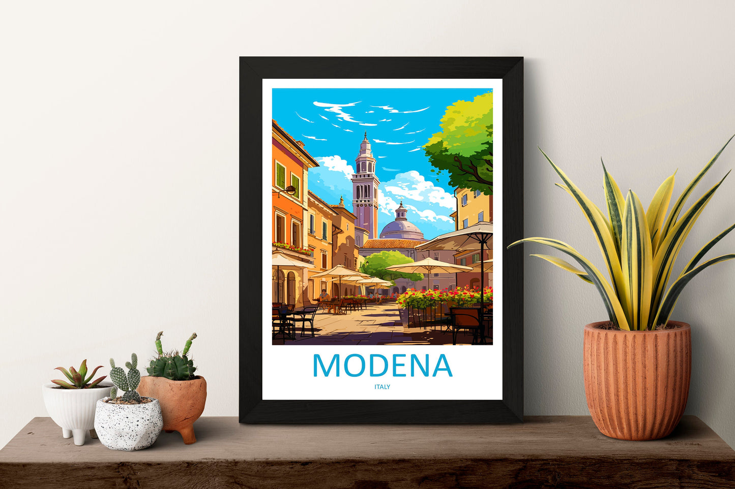 Modena Travel Print Wall Art Modena Wall Hanging Home Décor Modena Gift Art Lovers Italy Art Lover Gift Modena Print Modena Travel Gift Art