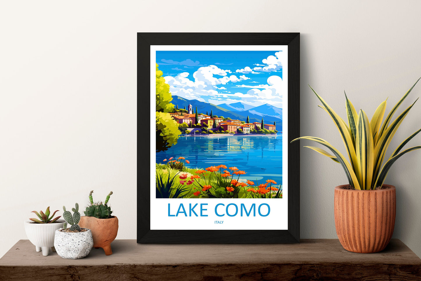 Lake Como Travel Print Wall Art Lake Como Italy Wall Hanging Home Decoration Lake Como Gift Art Lovers Wall Art Print Lake Como Italy Art