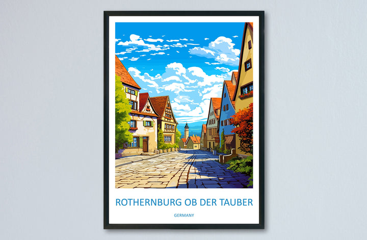 Rothenburg Ob Der Tauber Travel Print Wall Art Rothenburg Ob Der Tauber Wall Hanging Home Décor Rothenburg Ob Der Tauber Gift Art Lovers
