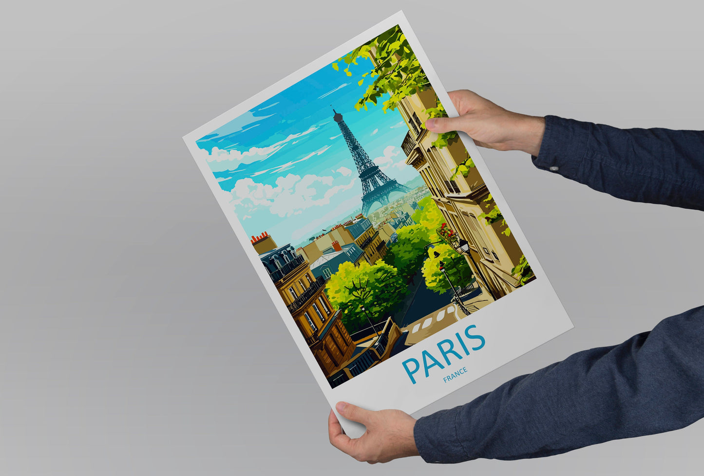 Paris Travel Print Wall Art Paris Wall Hanging Home Décor Paris Gift Art Lovers France Art Lover Gift Paris Print France Wall Art Décor