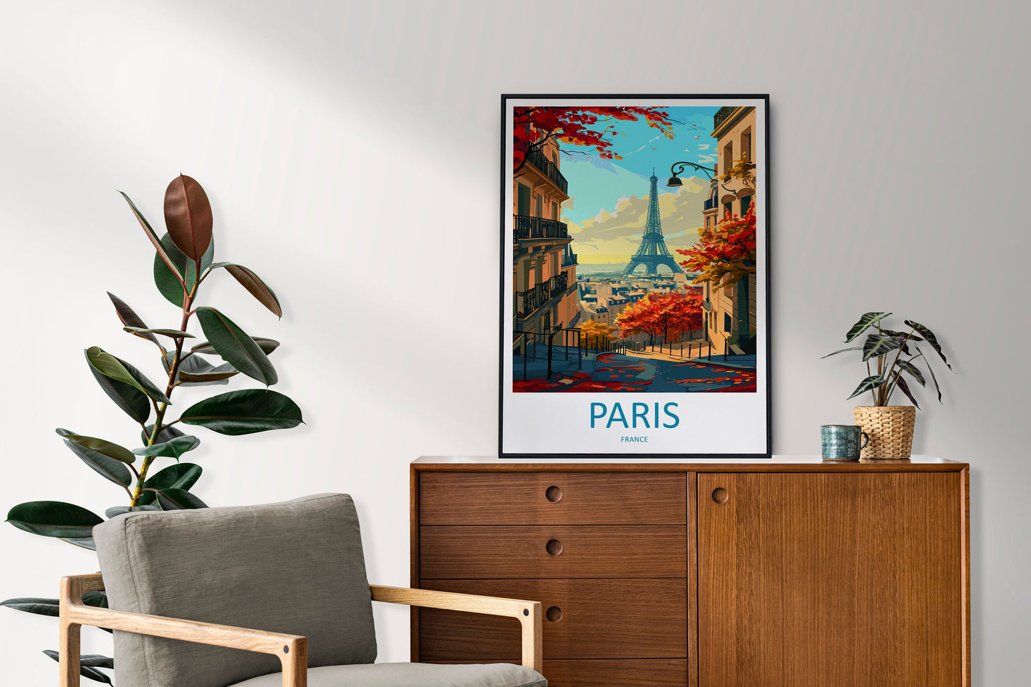 Paris Travel Print Wall Art Paris Wall Hanging Home Décor Paris Gift Art Lovers France Art Lover Gift Paris Print France Wall Art Décor