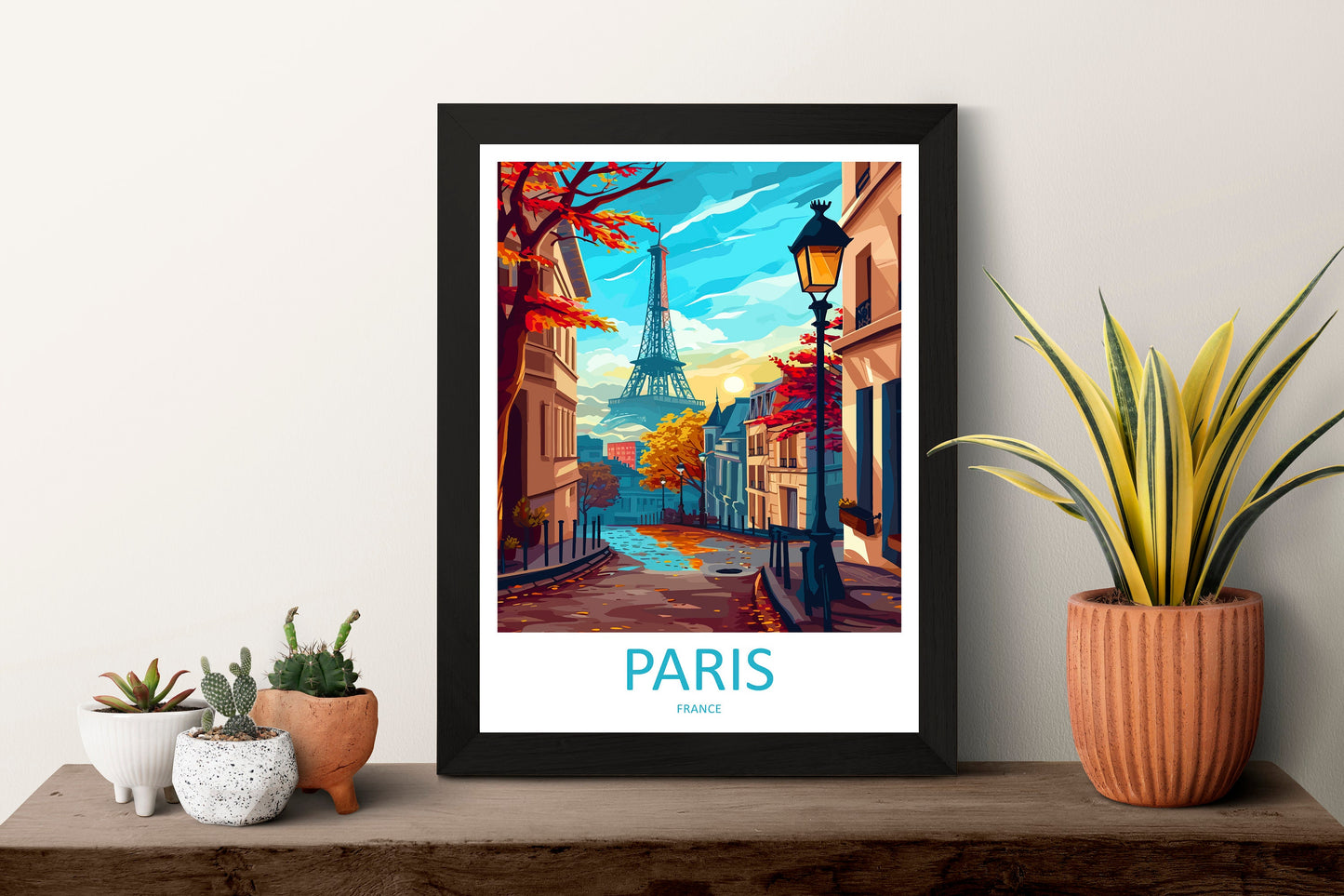 Paris Travel Print Wall Art Paris Wall Hanging Home Décor Paris Gift Art Lovers France Art Lover Gift Paris Print France Wall Art Décor