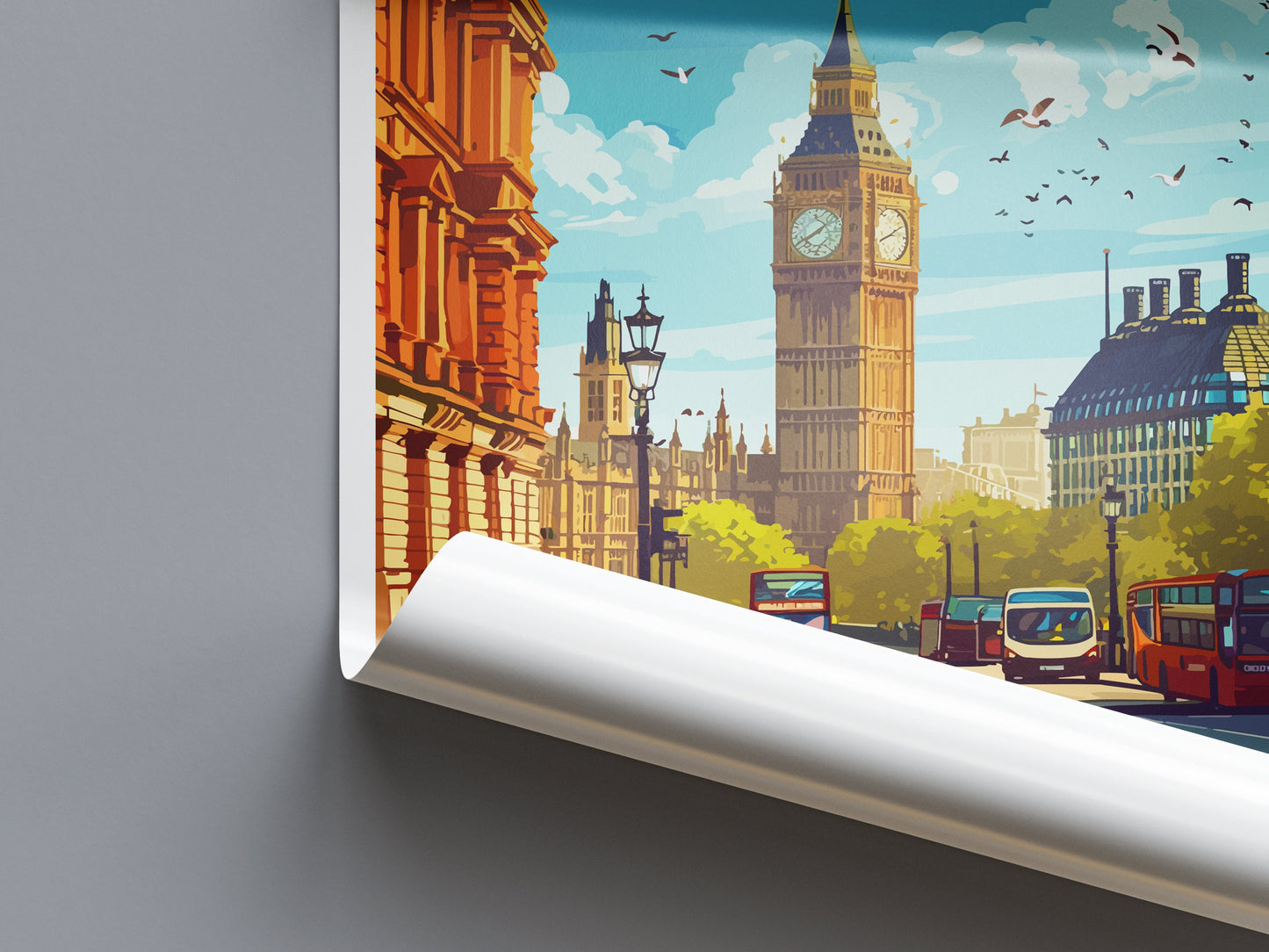 London Travel Print Wall Art London Wall Hanging Home Décor London Gift Art Lovers England Art Lover Gift London Travel Gift