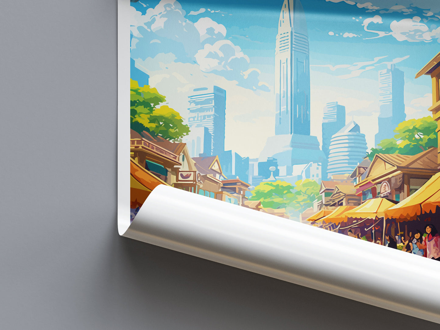 Jakarta Travel Print Wall Art Jakarta Wall Hanging Home Décor Jakarta Gift Art Lovers Indonesia Art Lover Gift Travel Art Poster