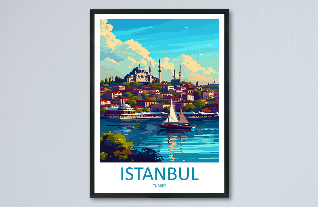 Istanbul Travel Print Wall Art Istanbul Wall Hanging Home Decoration Istanbul Gift Art Lovers Wall Art Print Art Istanbul Wall Print Turkey