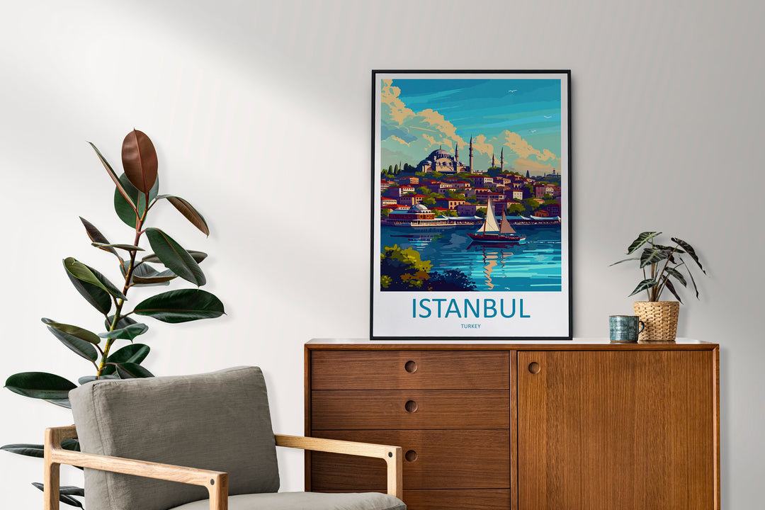 Istanbul Travel Print Wall Art Istanbul Wall Hanging Home Decoration Istanbul Gift Art Lovers Wall Art Print Art Istanbul Wall Print Turkey