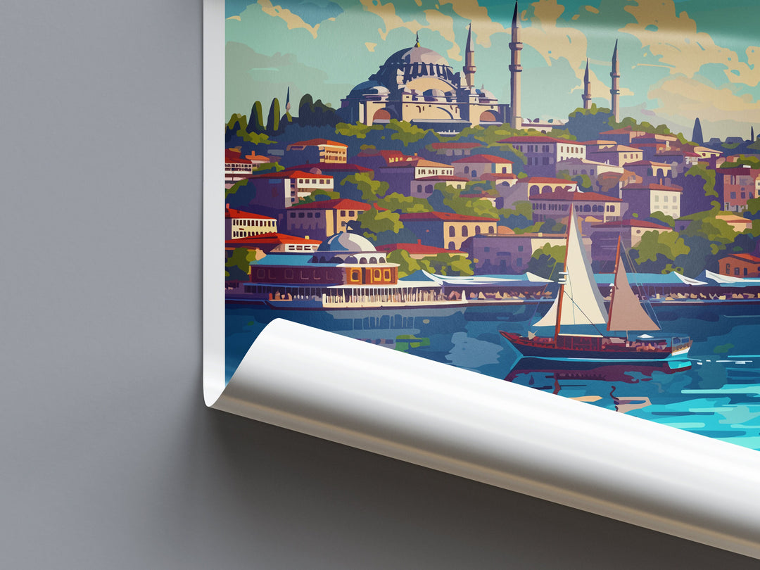 Istanbul Travel Print Wall Art Istanbul Wall Hanging Home Decoration Istanbul Gift Art Lovers Wall Art Print Art Istanbul Wall Print Turkey