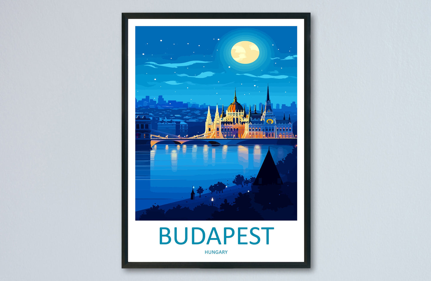 Budapest Travel Print Wall Art Budapest Wall Hanging Home Décor Budapest Gift Art Lovers Hungary Art Lover Gift Budapest Wall Décor