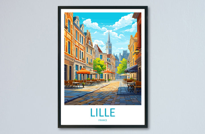 Lille Travel Print Wall Art Lille Wall Hanging Home Décor Lille Gift Art Lovers France Art Lover Gift Lille Print