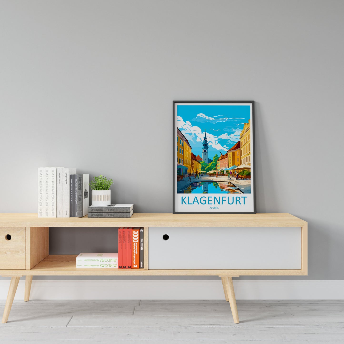 Klagenfurt Travel Print Wall Art Klagenfurt Wall Hanging Home Décor Klagenfurt Gift Art Lovers Austria Art Lover Gift Klagenfurt