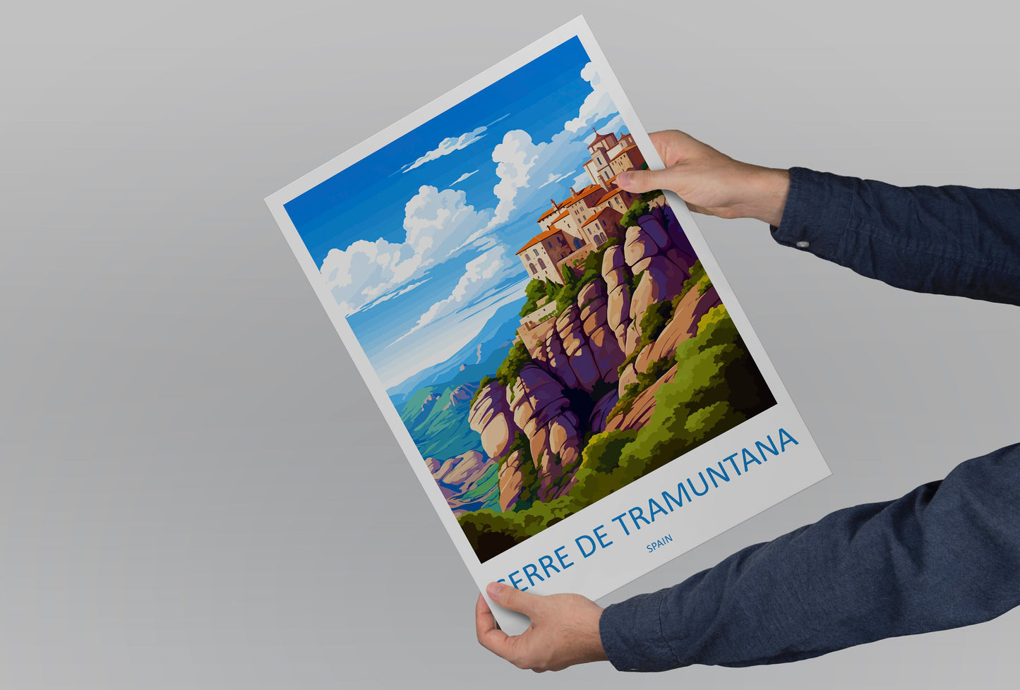Serra de Tramuntana Travel Print Wall Art Serra de Tramuntana Wall Hanging Home Décor Serra de Tramuntana Gift Art Lovers Spain Art Lover