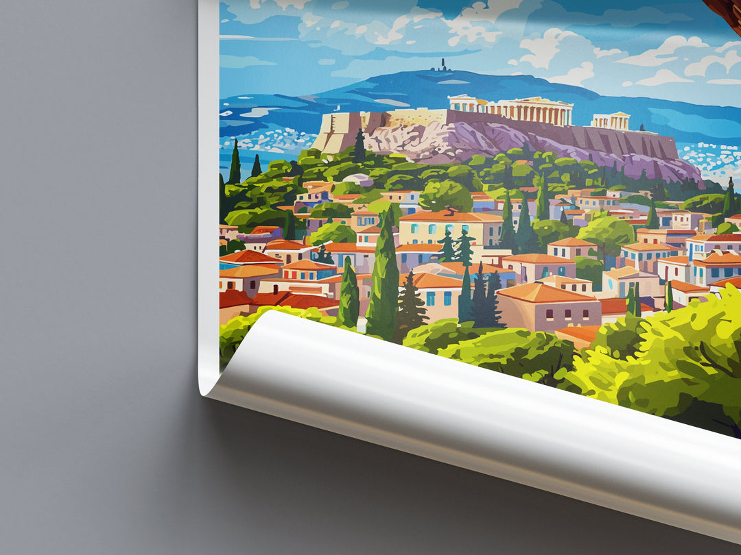 Athens Travel Print Wall Art Athens Greece Wall Hanging Home Decoration Athens Gift Art Lovers Wall Art Print Athens Greece Wall Poster Art
