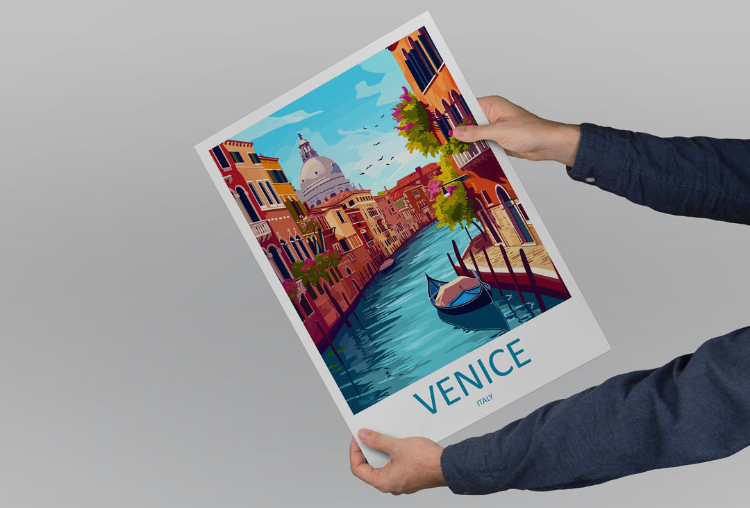Venice Travel Print Wall Art Venice Italy Wall Hanging Home Decoration Venice Gift Art Lovers Wall Art Print Venice Italy St. Mark's Square
