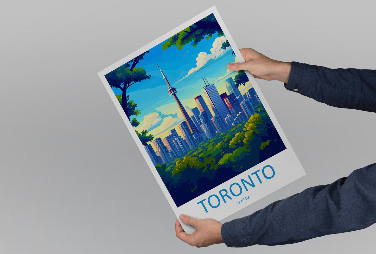 Toronto Travel Print Wall Art Toronto Wall Hanging Home Décor Toronto Gift Art Lovers Canada Art Lover Gift Toronto Gift