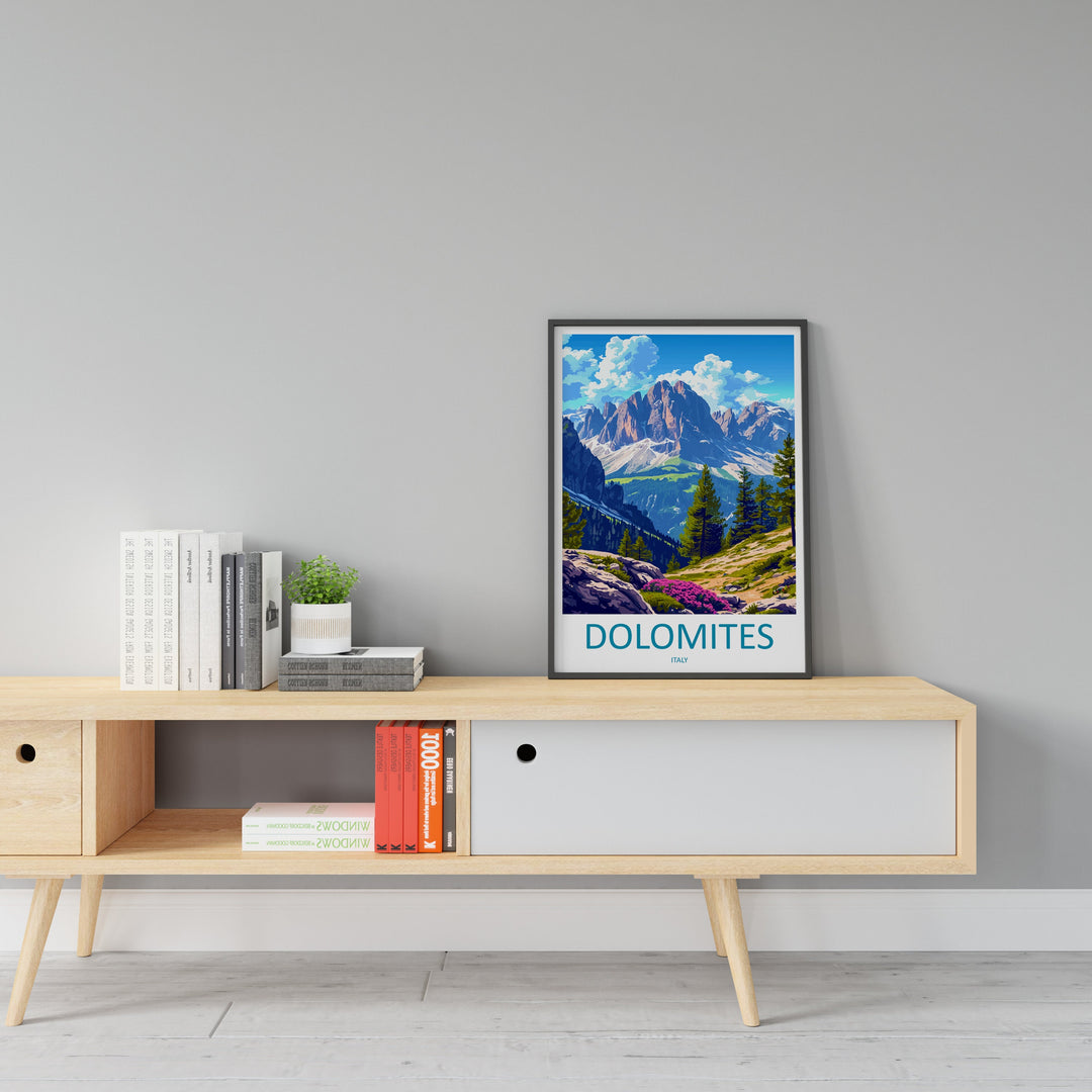 Dolomites Travel Print Dolomites Home Décor Dolomitic Alps Art Print Dolomite Mountains Room Print For Italian Mountains Gift Art Poster Art