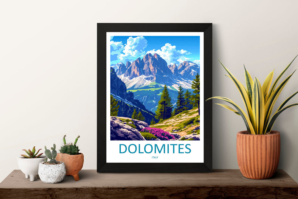 Dolomites Travel Print Dolomites Home Décor Dolomitic Alps Art Print Dolomite Mountains Room Print For Italian Mountains Gift Art Poster Art