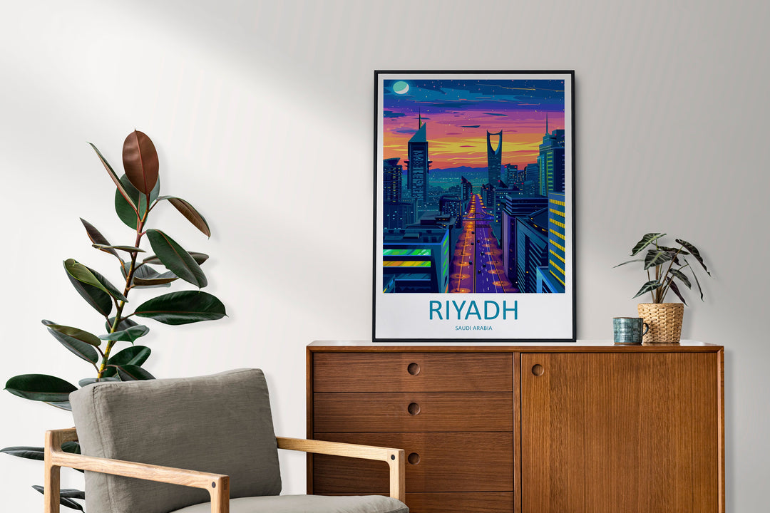 Riyadh Travel Print Wall Art Riyadh Wall Hanging Home Décor Riyadh Gift Art Lovers Saudi Arabia Art Lover Gift Riyadh
