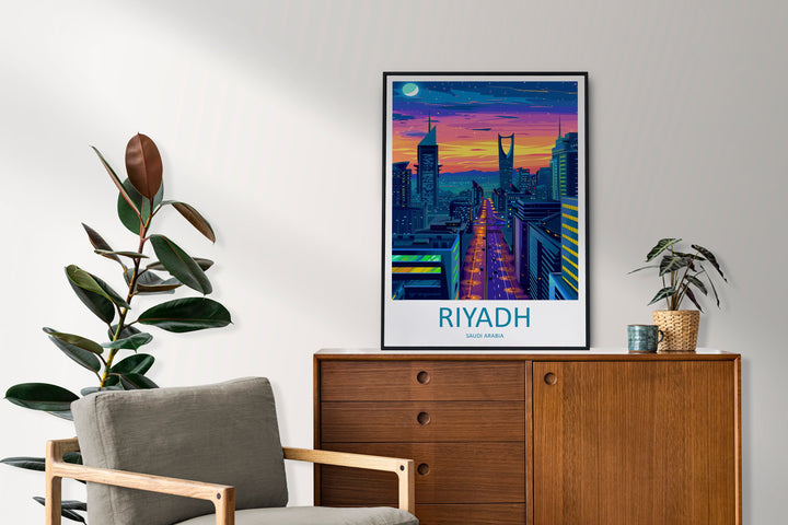 Riyadh Travel Print Wall Art Riyadh Wall Hanging Home Décor Riyadh Gift Art Lovers Saudi Arabia Art Lover Gift Riyadh
