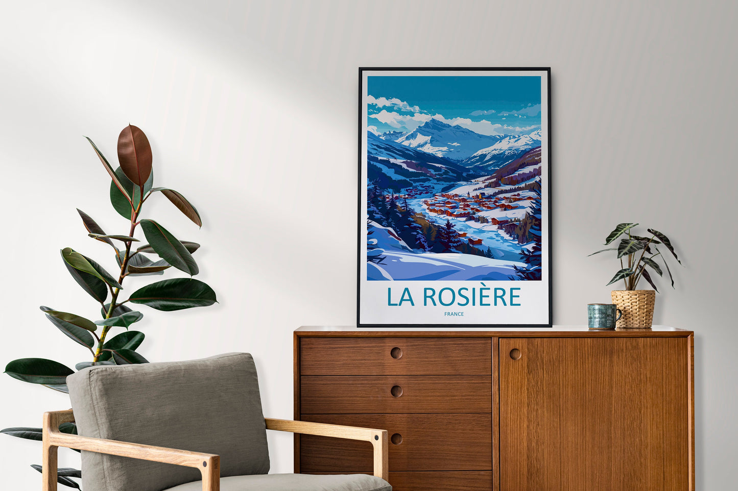 La Rosière Travel Print Wall Art La Rosière Wall Hanging Home Deco La Rosière Gift Art Lovers Wall Art Print Art La Rosière Wall Hanging Art